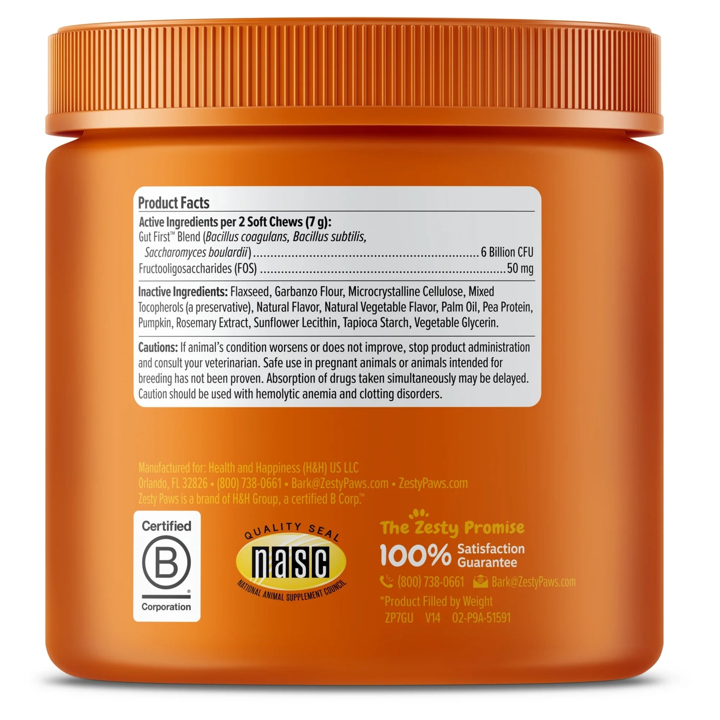 Probiotic Bites Pumpkin Flavor Dog Supplement, 90 Count